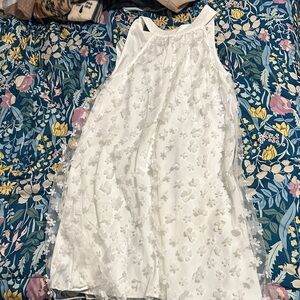 Elegant White Floral Dress